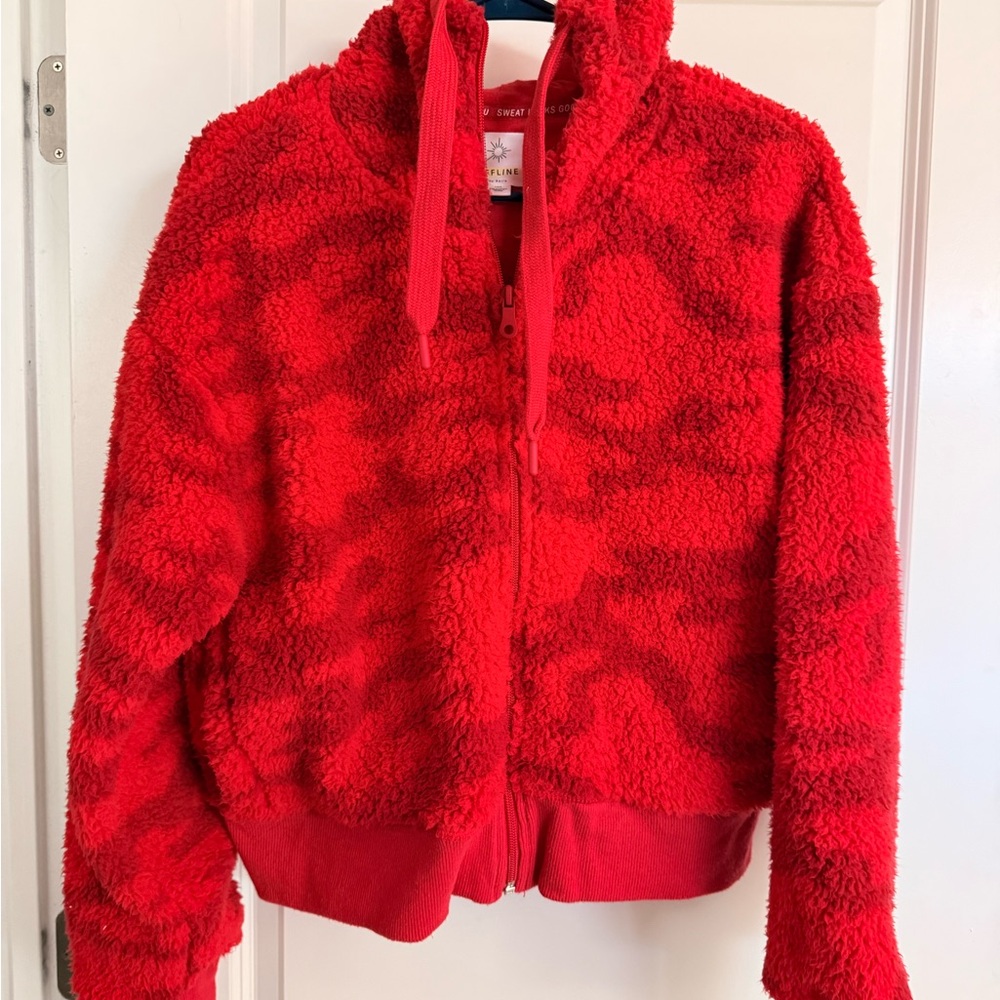 Women's Red Fleece Hoodie